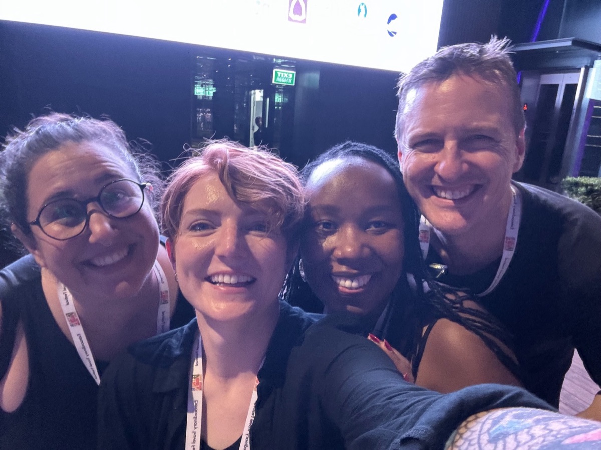 Hannah at a conference